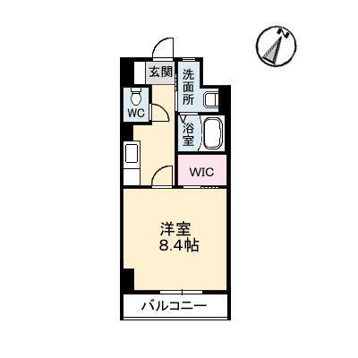 メゾン呉駅前(1K/6階)の間取り写真