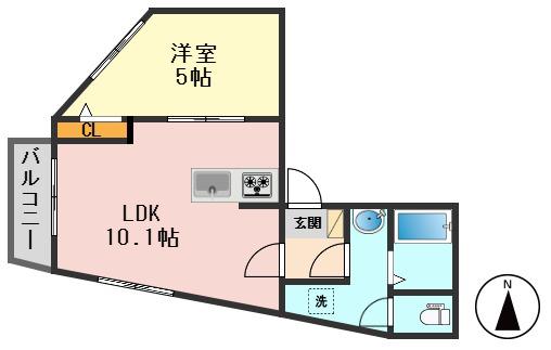 エテルノ亀有(1LDK/3階)の間取り写真
