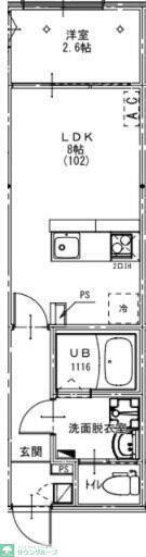 KEIAI RESIDENCE 宮原II(1LDK/2階)の間取り写真