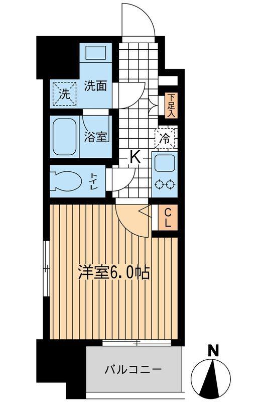 KDXレジデンス大山(1K/3階)の間取り写真