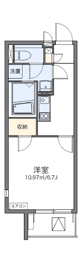 レオネクスト代官山(1K/3階)の間取り写真