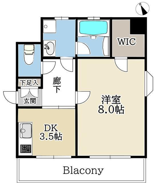 都営浅草線 浅草駅(東武・都営・メトロ) 徒歩2分 12階建 築24年(1K/7階)の間取り写真