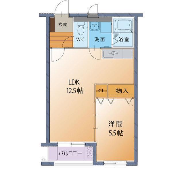 EL・SAM(1LDK/1階)の間取り写真