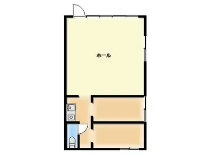 サンシティハウス(ワンルーム/2階)の間取り写真