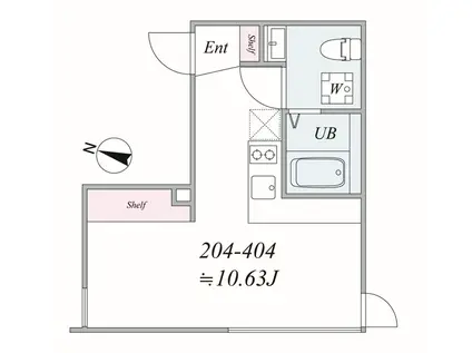 THE TRIAS SAKURADAI(1DK/3階)の間取り写真
