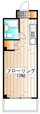 ベルヴュ日吉(ワンルーム/2階)の間取り写真