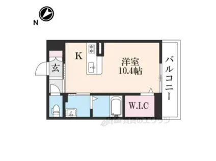 メゾン・ルナール(ワンルーム/3階)の間取り写真