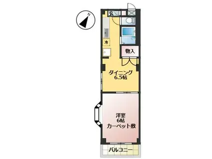 エイトハイツ(1DK/3階)の間取り写真