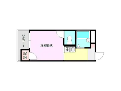 ファースト・ステージ(1K/3階)の間取り写真