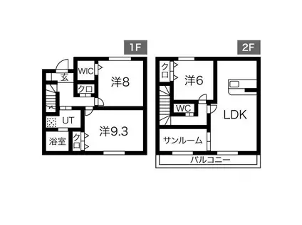 WISTERIAB(3LDK/1階)の間取り写真