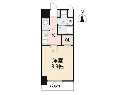 AS PREMIUM栗林公園(1K/11階)の間取り写真