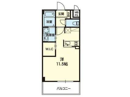 CERCEID平成(ワンルーム/2階)の間取り写真