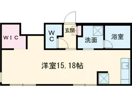 ピオネロ恵庭III(1LDK/3階)の間取り写真
