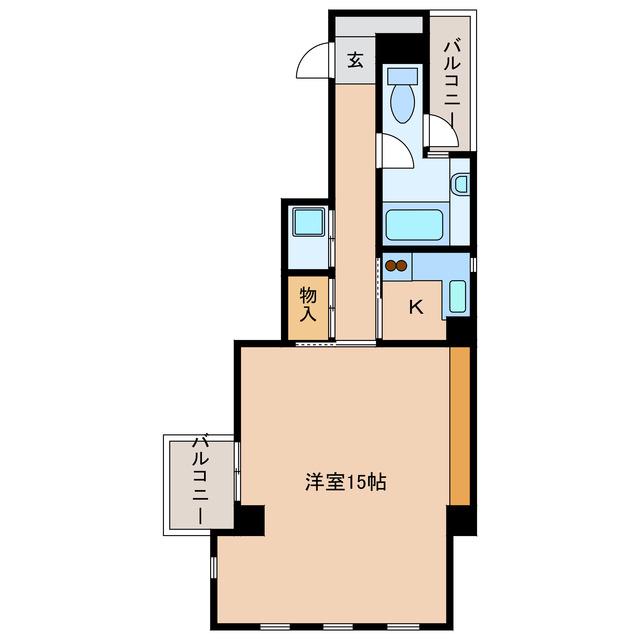 ARCADIA(1K/4階)の間取り写真