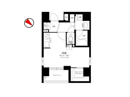 レヴィーナ東京八重洲通(ワンルーム/3階)の間取り写真