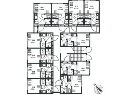 NANO上落合(ワンルーム/1階)の間取り写真