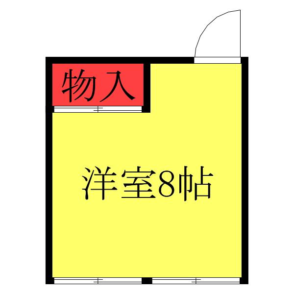 生西寺学寮 興学舎(ワンルーム/2階)の間取り写真