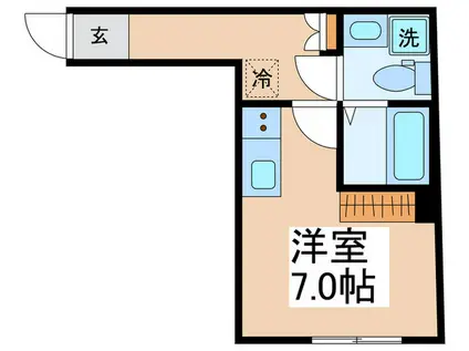 VISTA要町(ワンルーム/4階)の間取り写真