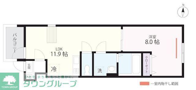 QUIET CRAB HOUSE TOGETHER瀬谷(1LDK/1階)の間取り写真