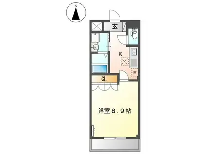 旭パレス(1K/1階)の間取り写真