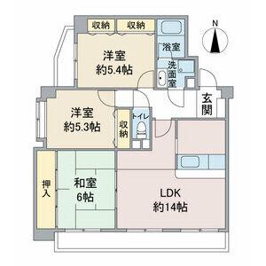 エスペランサ(3LDK/3階)の間取り写真