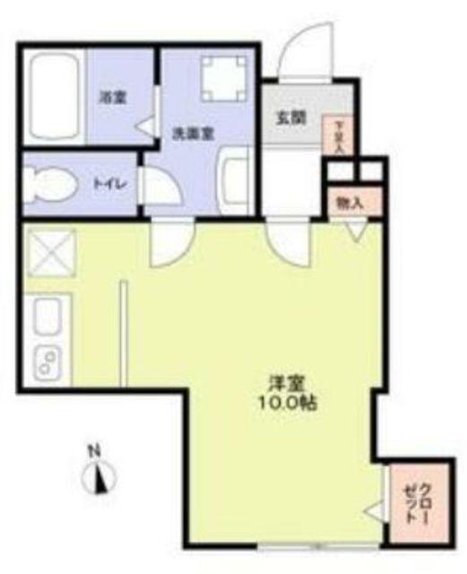 CASA FELICE(ワンルーム/1階)の間取り写真