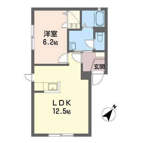シャーメゾンヴァイス(1LDK/1階)の間取り写真