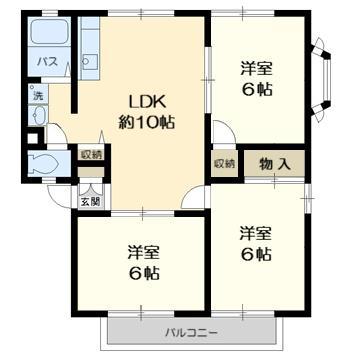 サンシティIZUMIII(3LDK/1階)の間取り写真