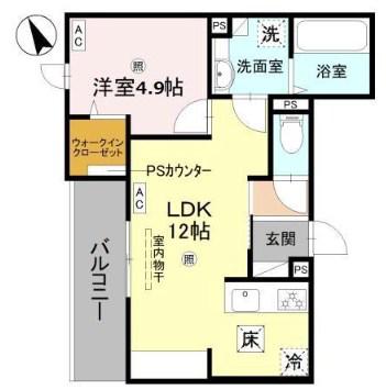 FT.RECOLTE(1LDK/2階)の間取り写真