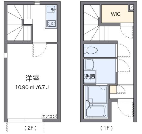 NK VILLA(1K/1階)の間取り写真