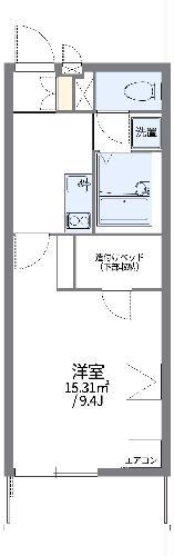 レオパレス空港通II(1K/2階)の間取り写真