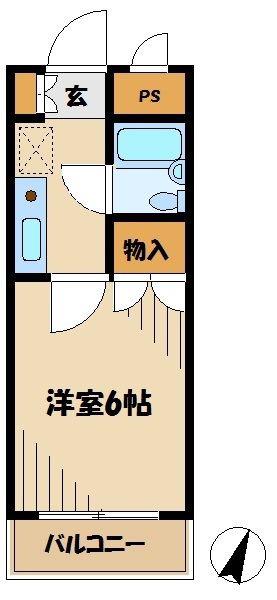 センチュリーハイツ三徳(1K/5階)の間取り写真
