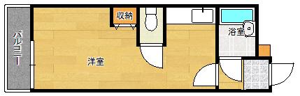 石井ビル(ワンルーム/5階)の間取り写真