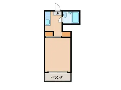 コーポマネキ(1K/2階)の間取り写真