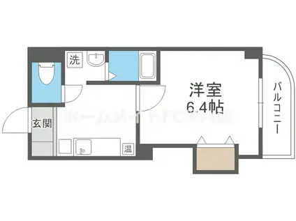 みおつくし京橋(1K/9階)の間取り写真