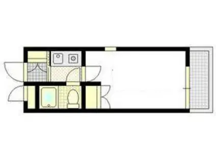 つかさビル(1K/3階)の間取り写真