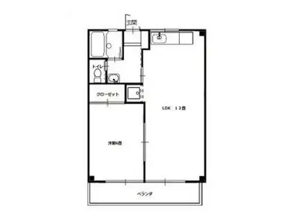 グレースフル(1LDK/4階)の間取り写真