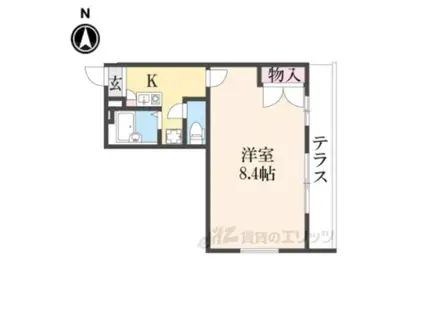 レオパレスMITOⅡ(1K/1階)の間取り写真