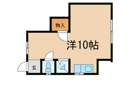 東白楽ハイツ(ワンルーム/1階)の間取り写真