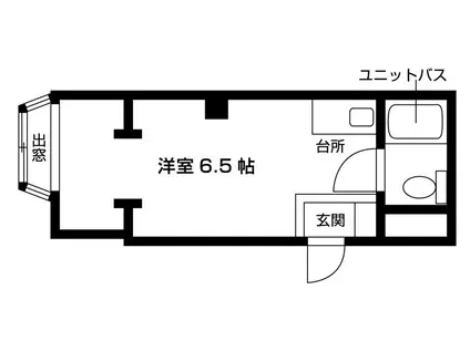 エレガンスハイツローズ(1K/5階)の間取り写真