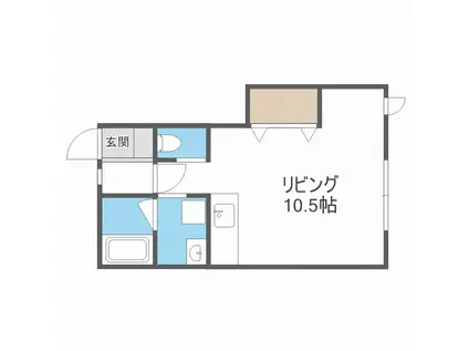 MAHARO YAMANOTE(ワンルーム/2階)の間取り写真