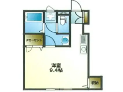 レガーロ(ワンルーム/1階)の間取り写真