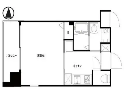 PARK HILLS 玉造 KALMIA(1K/5階)の間取り写真