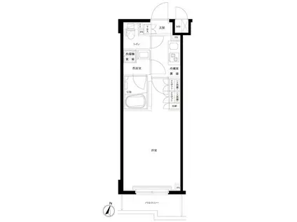 ルーブル板橋泉町壱番館(1K/3階)の間取り写真