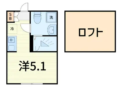 金町BASE(ワンルーム/1階)の間取り写真