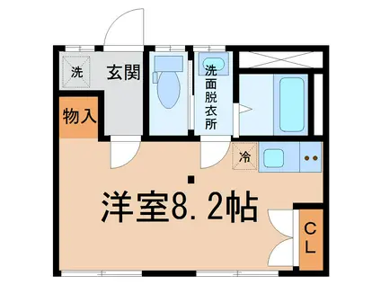 Nアパート2(ワンルーム/2階)の間取り写真