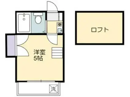 グリーンハウス鎌倉(1K/2階)の間取り写真