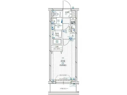 レガリス新宿落合(1K/1階)の間取り写真