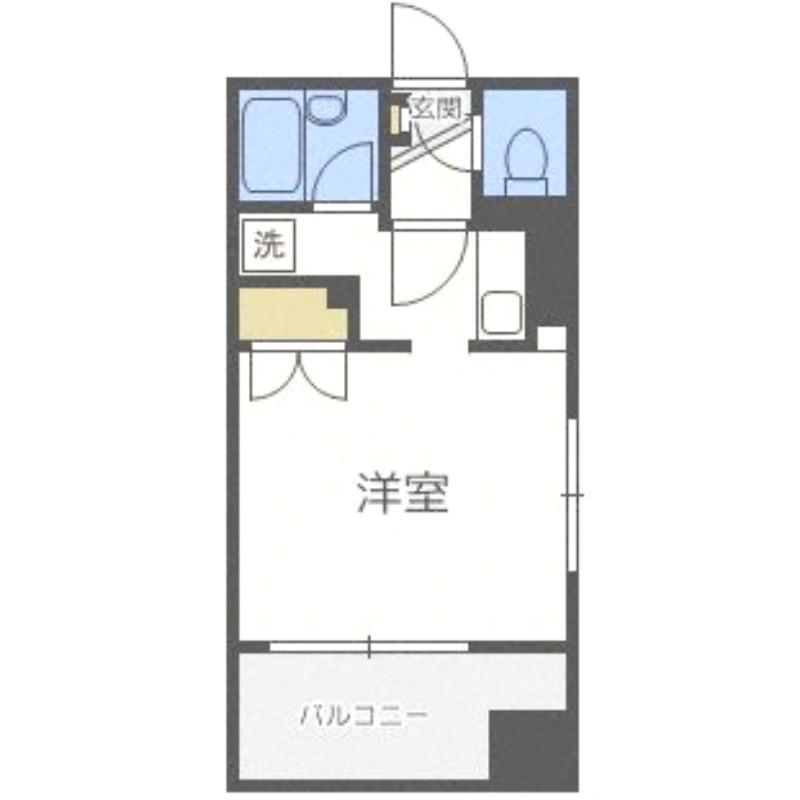 F MAISON TEINE(1K/4階)の間取り写真