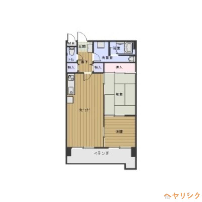 エクレール87(2LDK/4階)の間取り写真